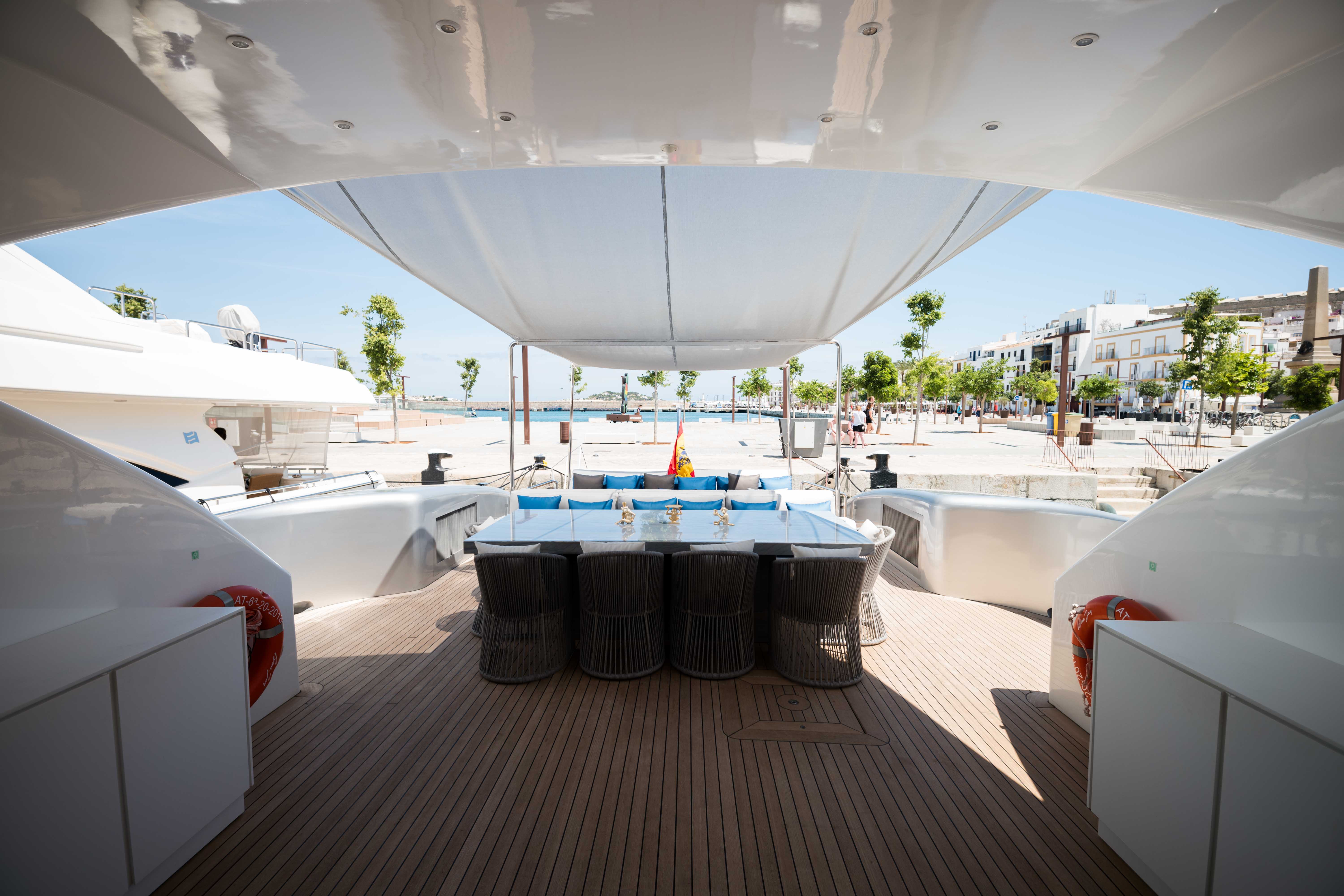 Ibiza yatch rental |  Tecnomar 36 Blue Jay