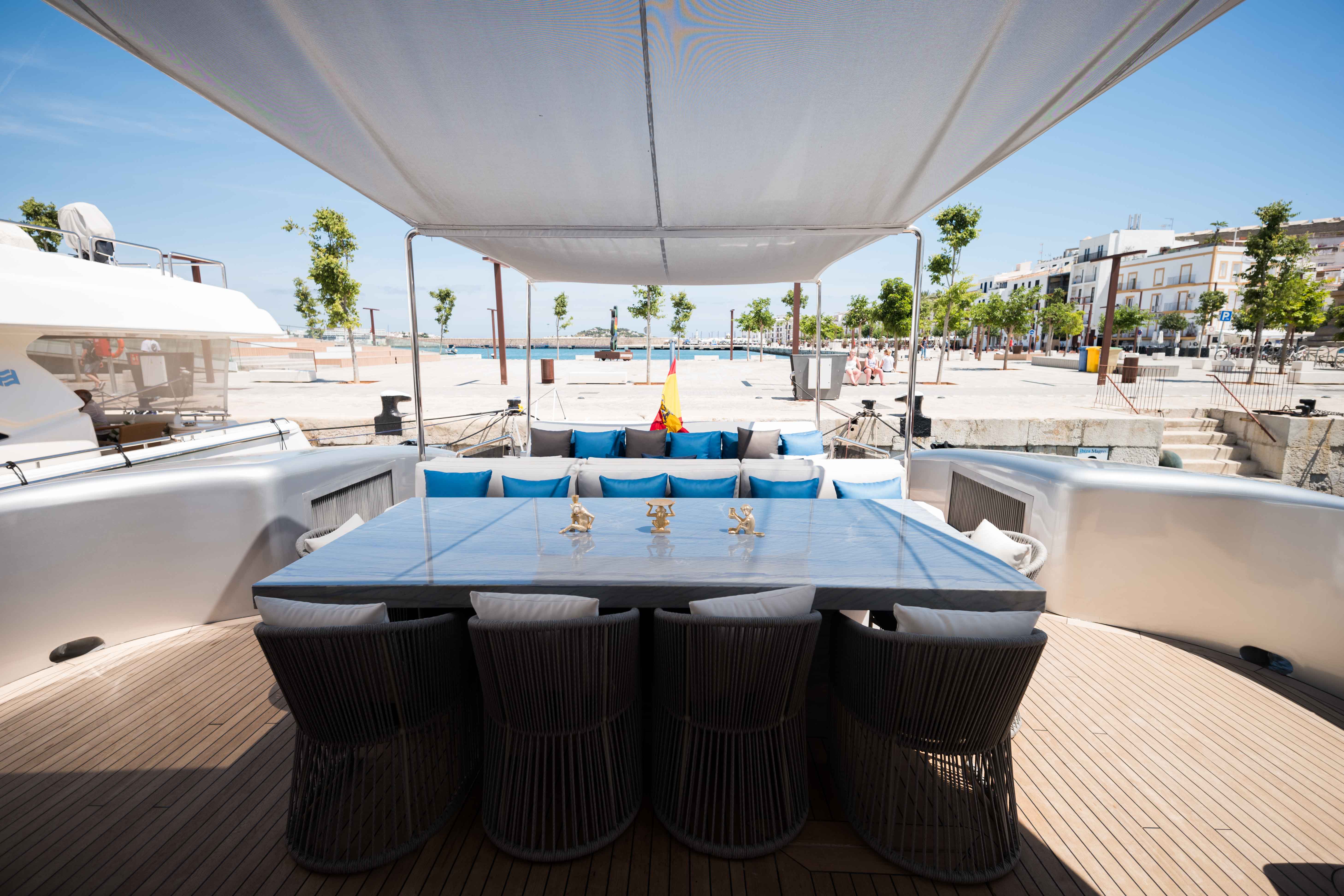 Ibiza yatch rental |  Tecnomar 36 Blue Jay