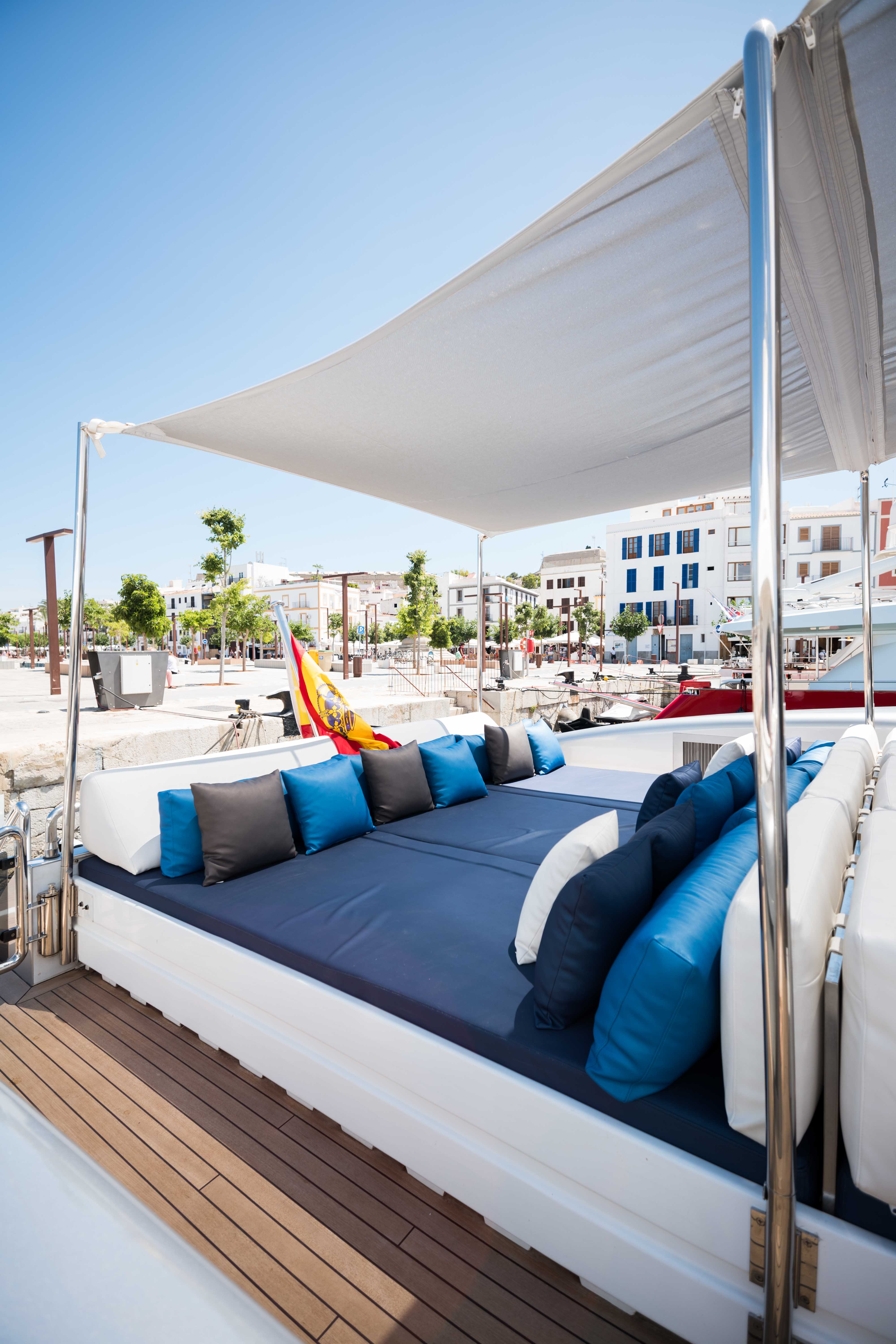Ibiza yatch rental |  Tecnomar 36 Blue Jay