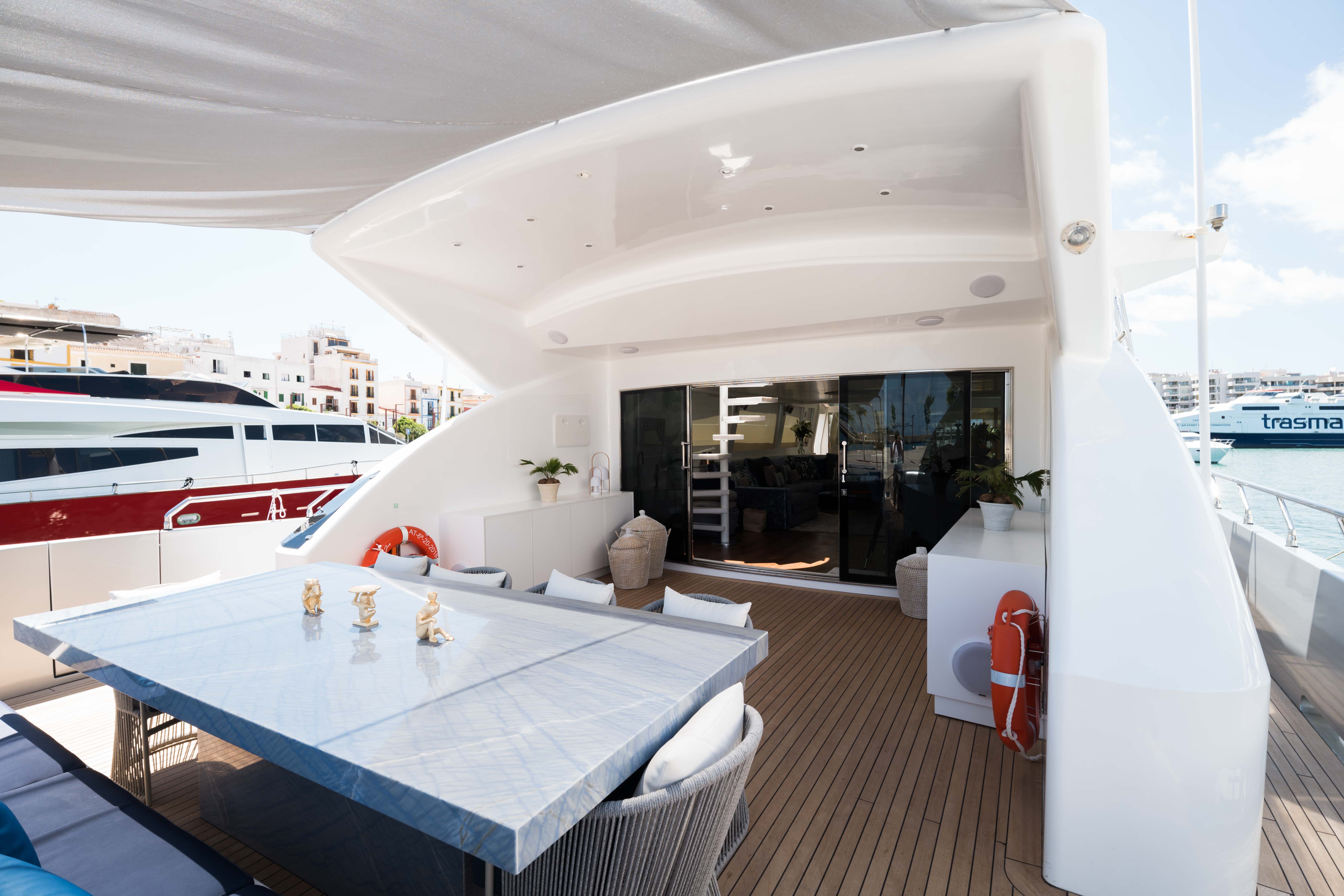 Ibiza yatch rental |  Tecnomar 36 Blue Jay